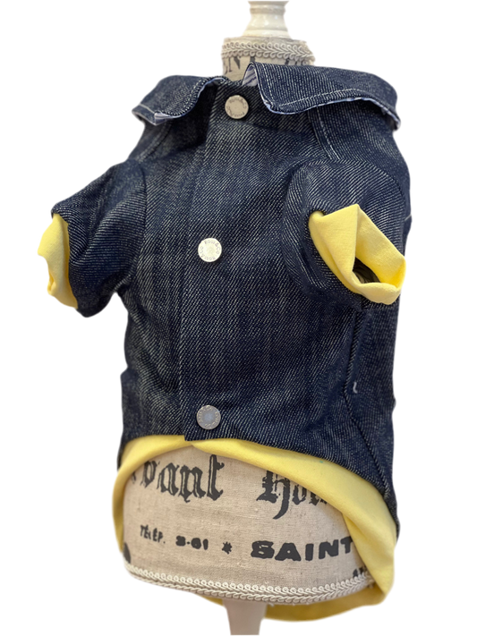Giubbino in Jeans Logo Jellow A204/10