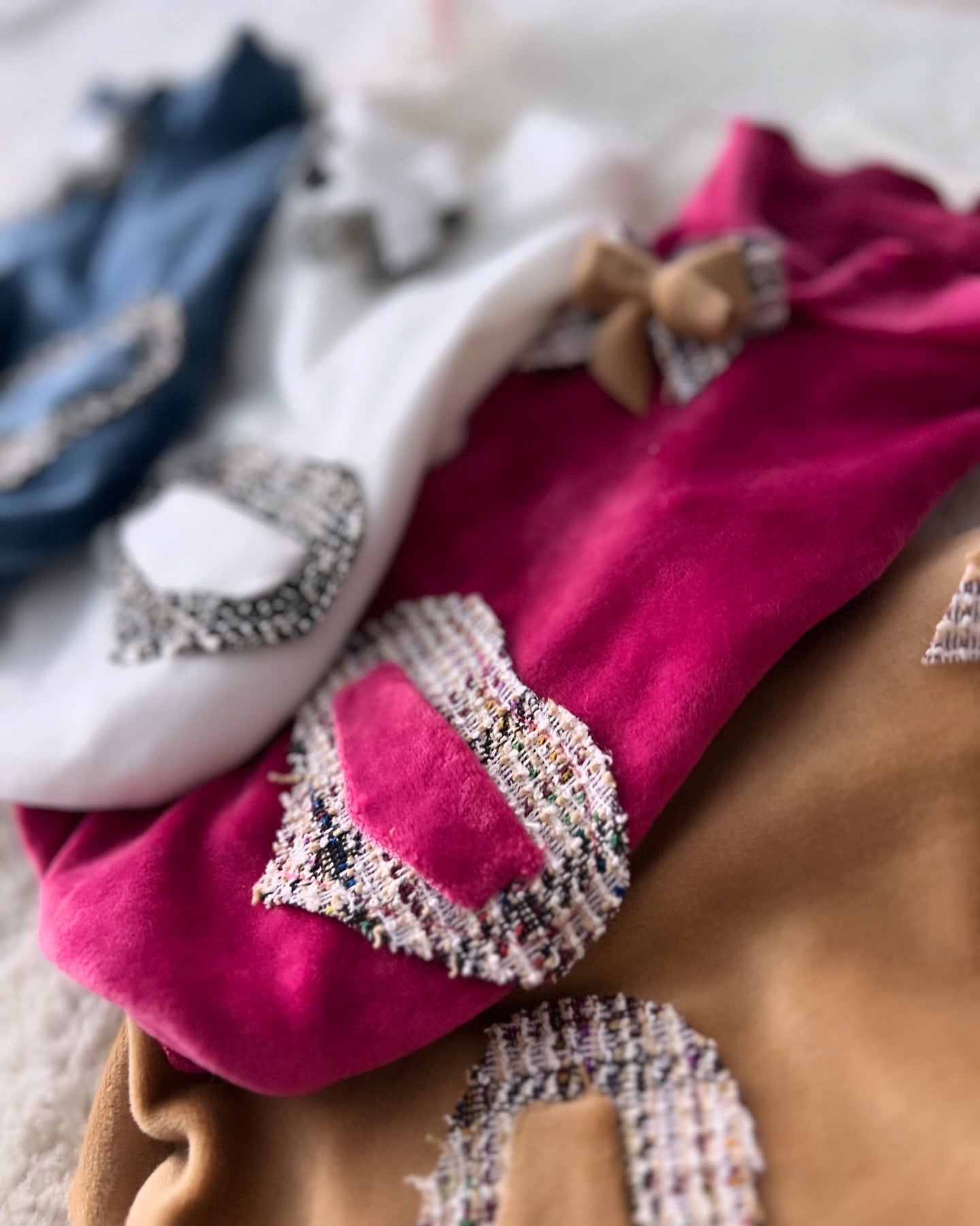 Ciniglia Sweatshirt Tweed Bianco