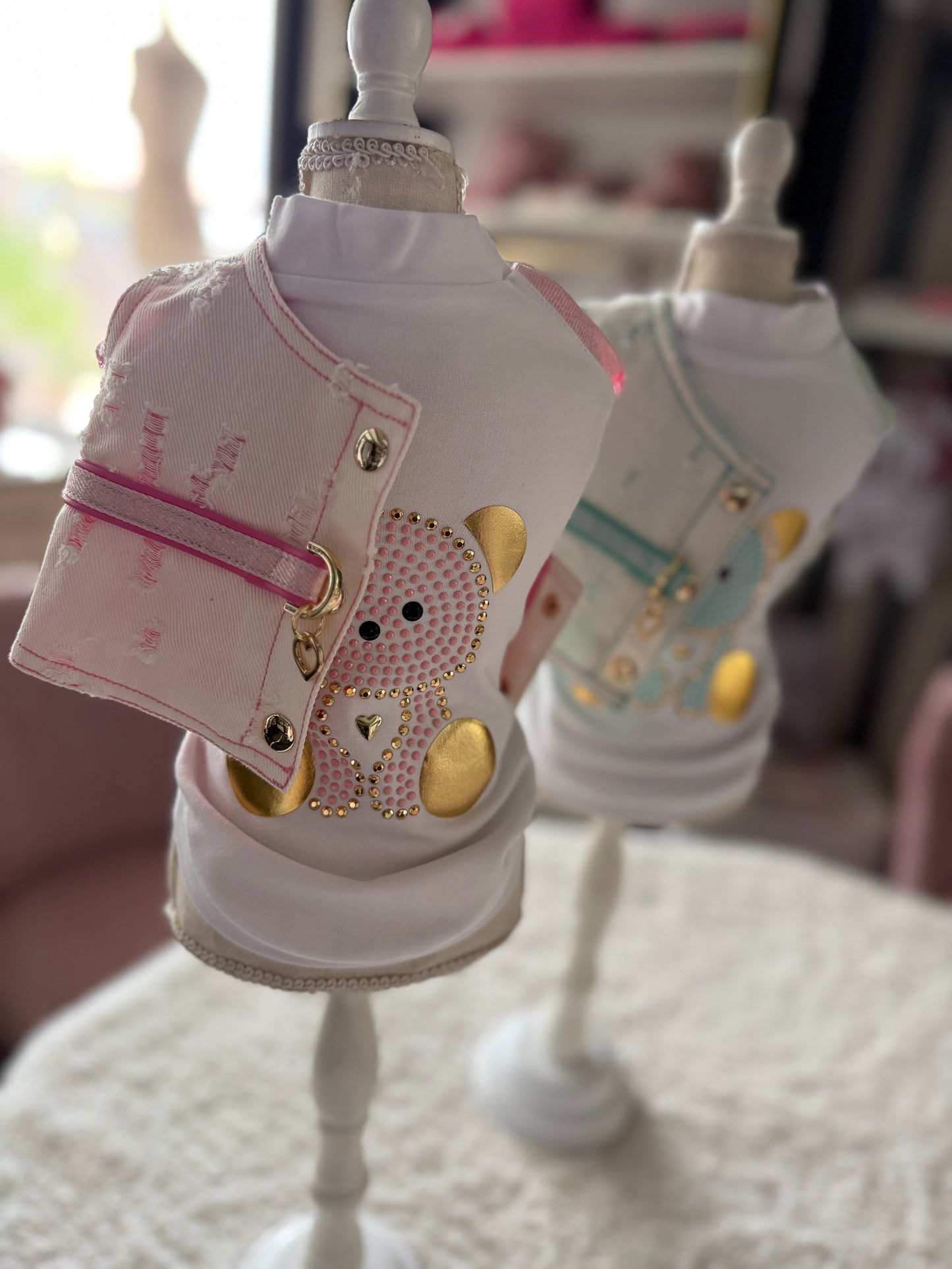 Teddy Harness Pink
