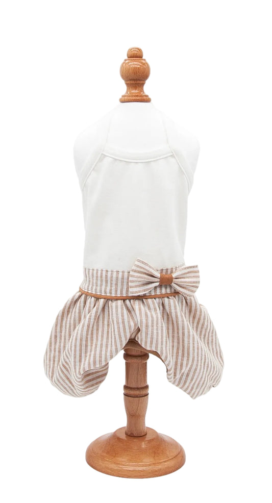 Candy Stripe Pant Beige