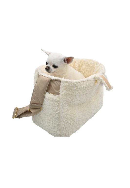 Teddy Bear Cotton Bag Ecru