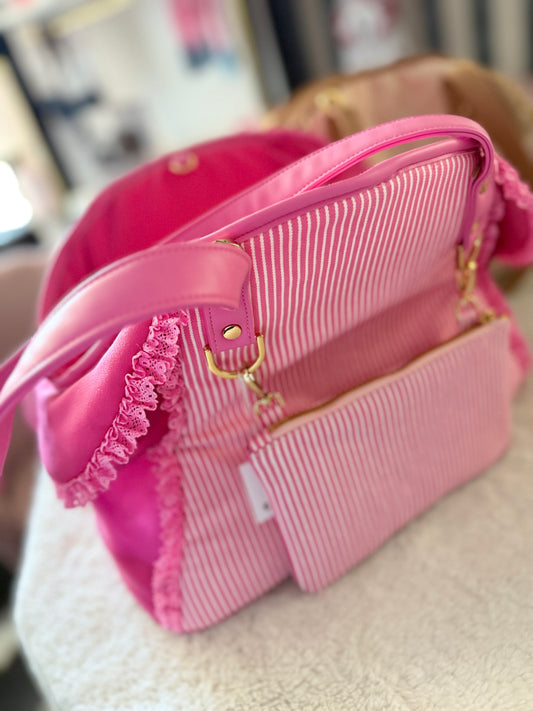 Borsa Stripe Fuxia