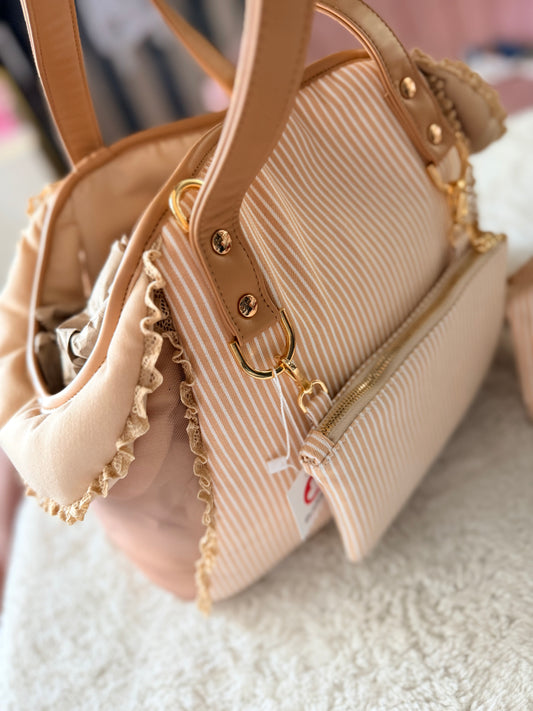 Borsa Stripe Beige
