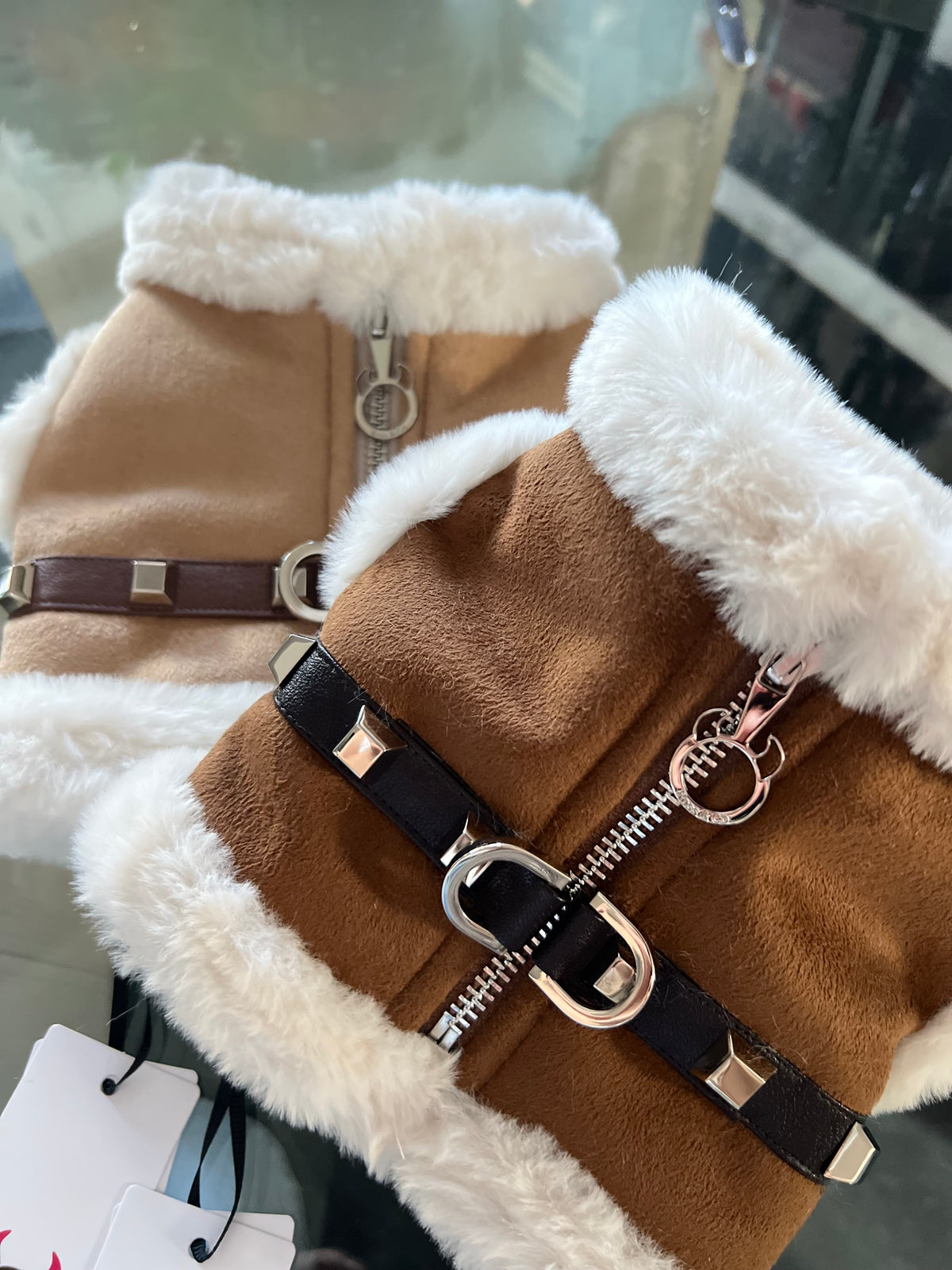 Harness Shearling Ghiaccio
