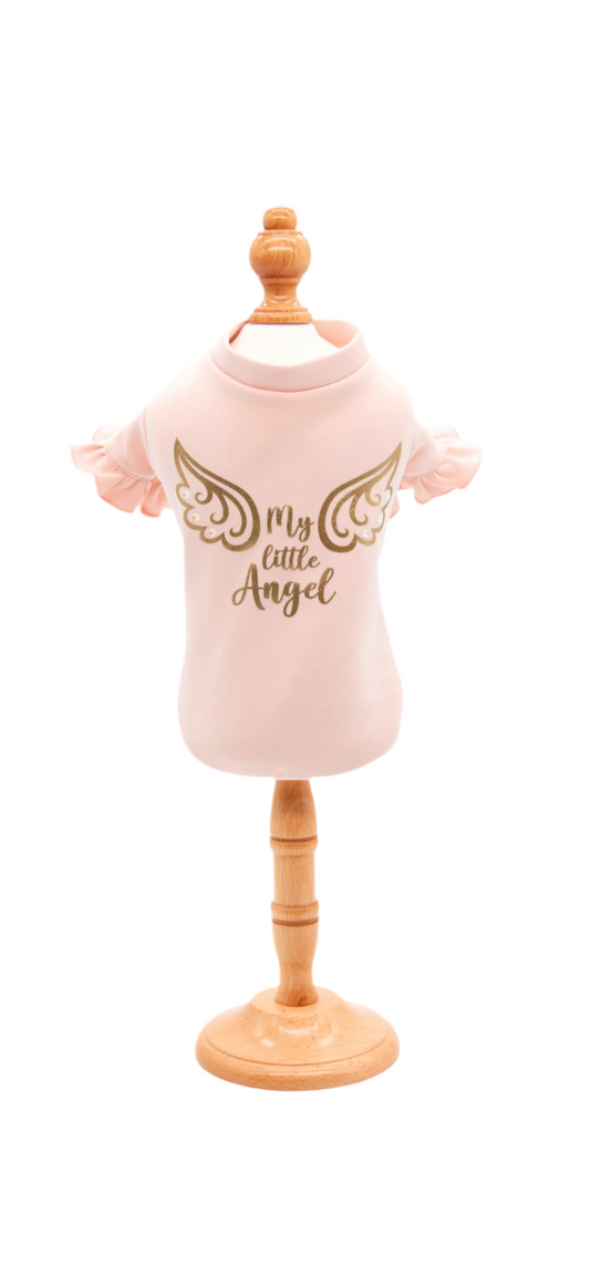 T-shirt ANGEL WINGS Pink Gold