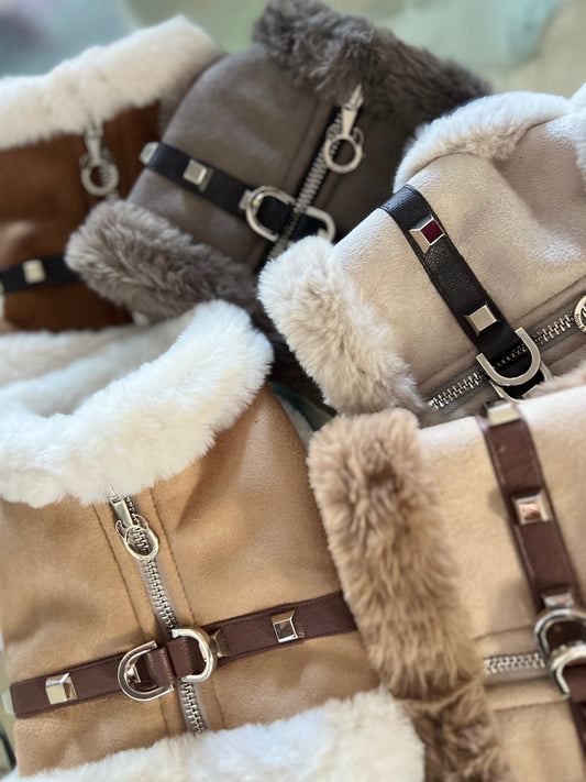Harness Shearling Beige