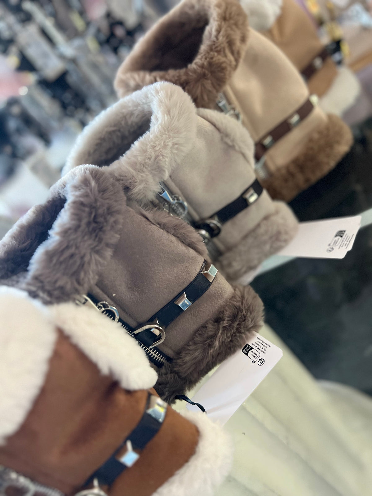 Harness Shearling Ghiaccio