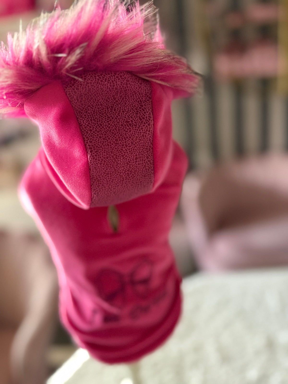 Coat VELVET TOUCH Fuxia