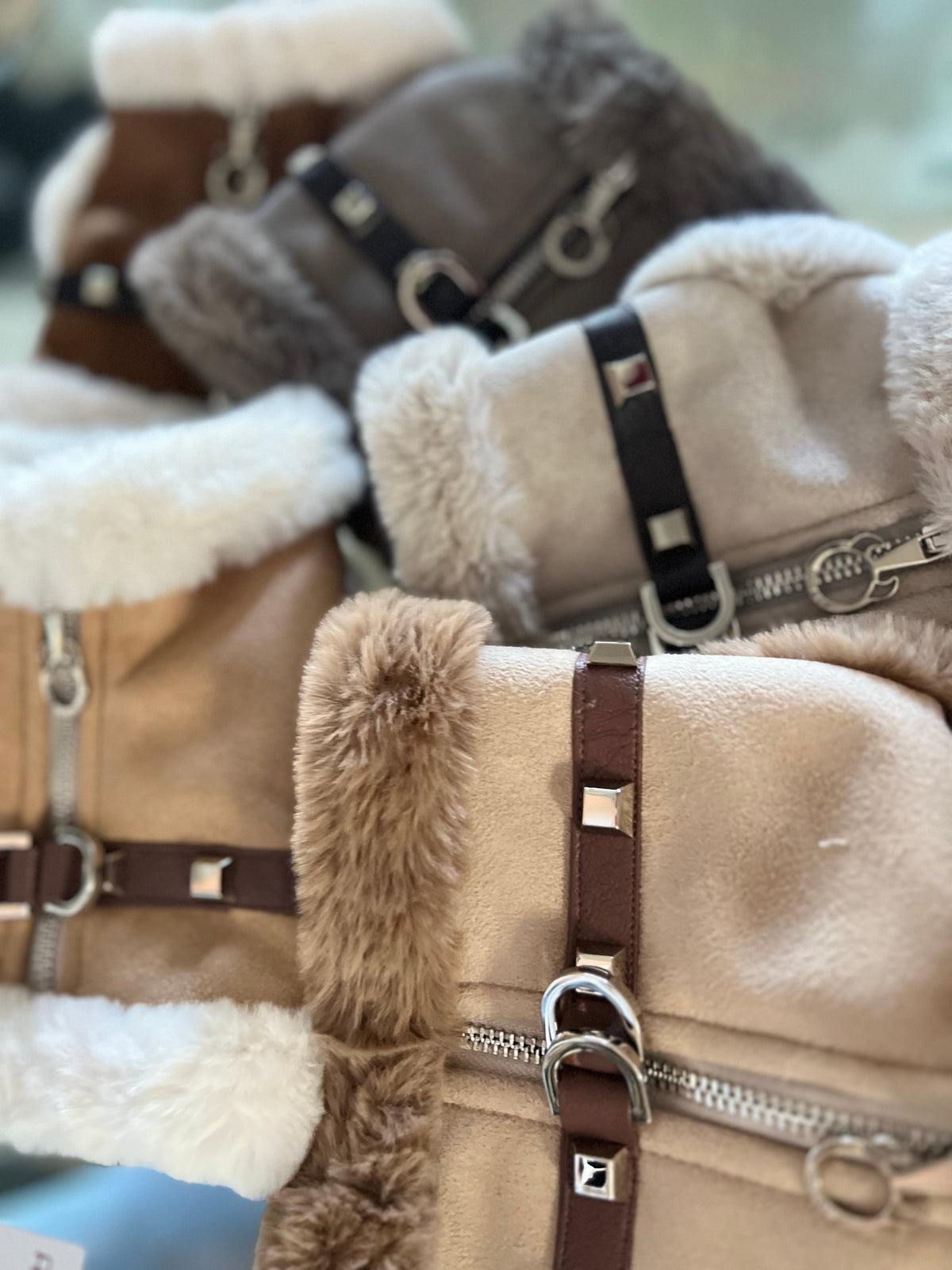 Harness Shearling Ghiaccio