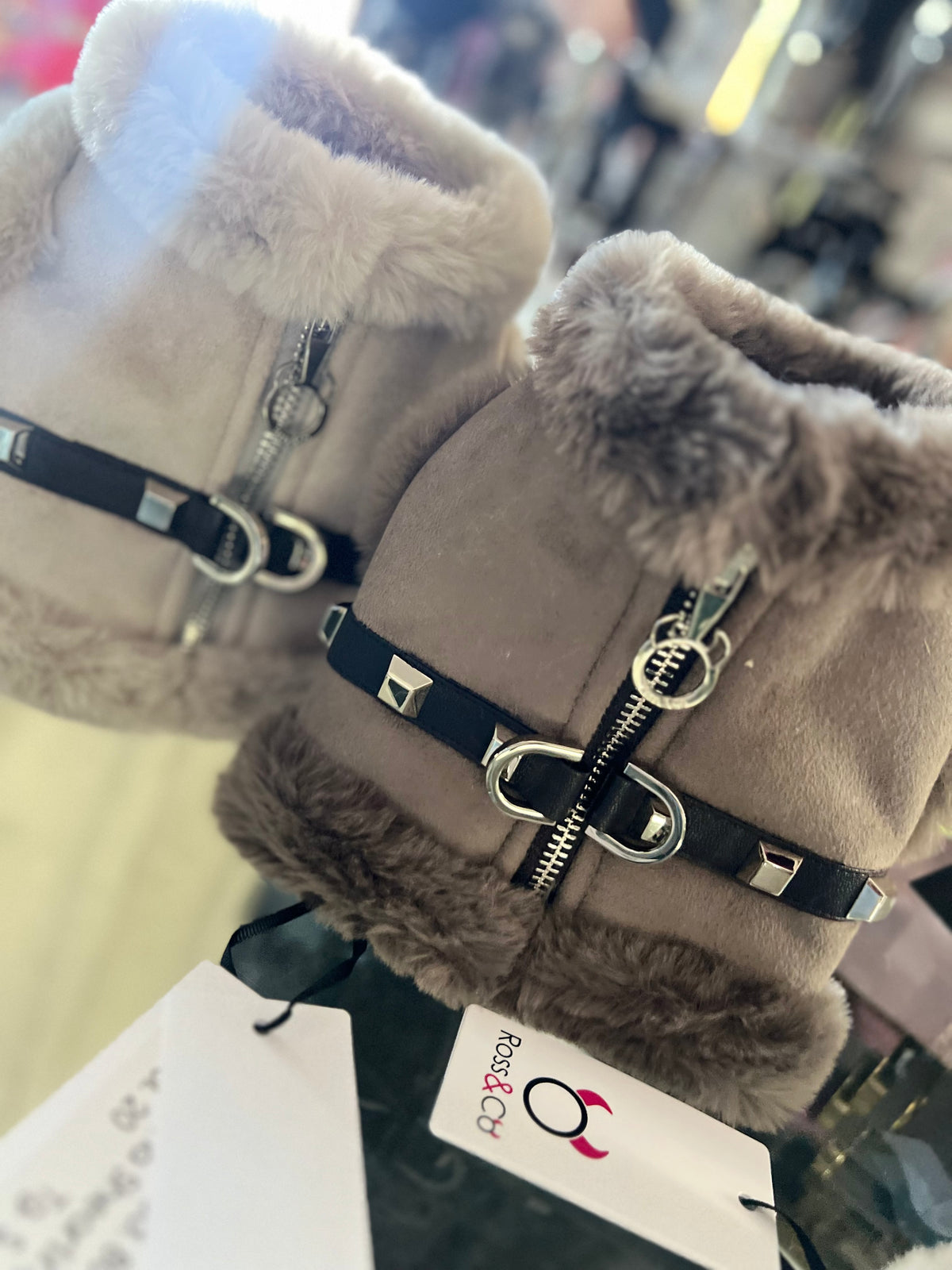 Harness Shearling Ghiaccio