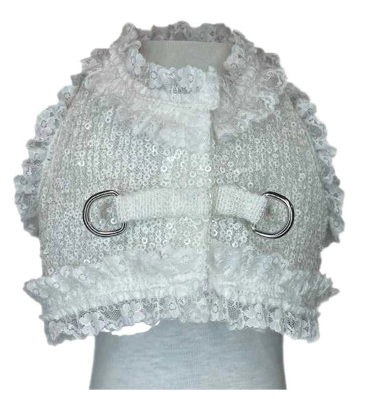 Arcelia Pettorina Lace Bianca