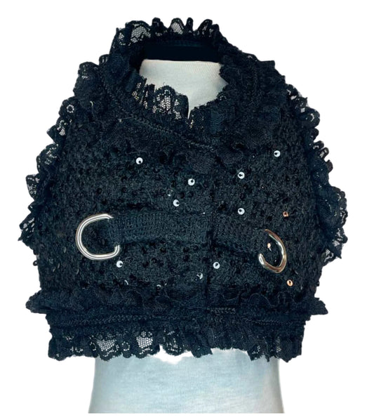 Aquilina Pettorina Lace nera